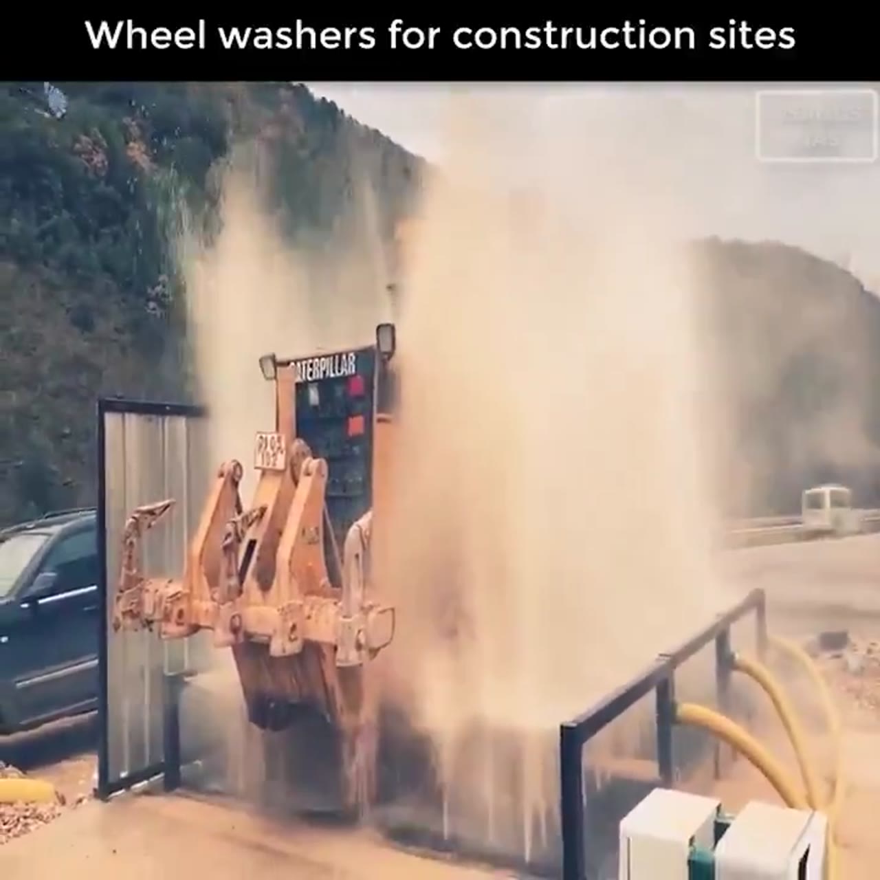 Wheel washers for construction sites