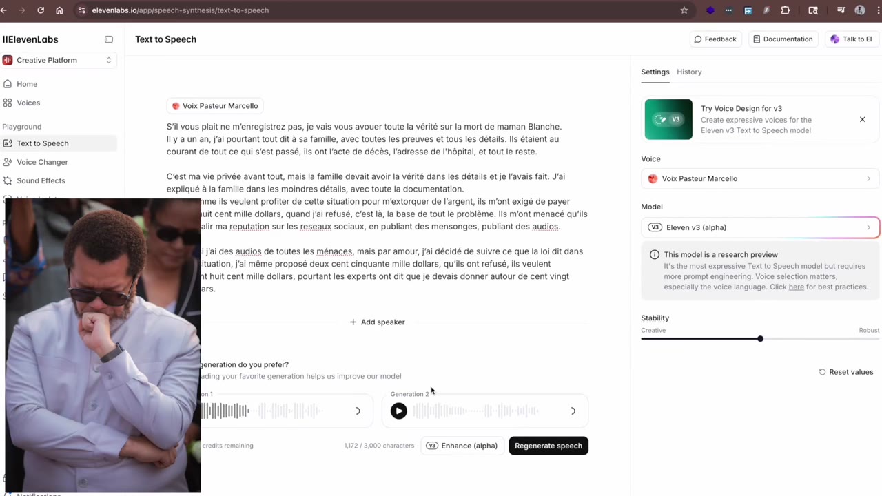 Pasteur Marcello Tunasi victime du clonage de voix par AI?