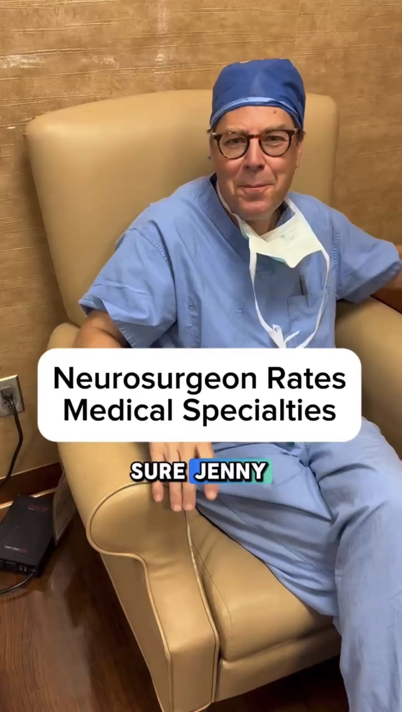 Neurosurgeon rates medical specialties