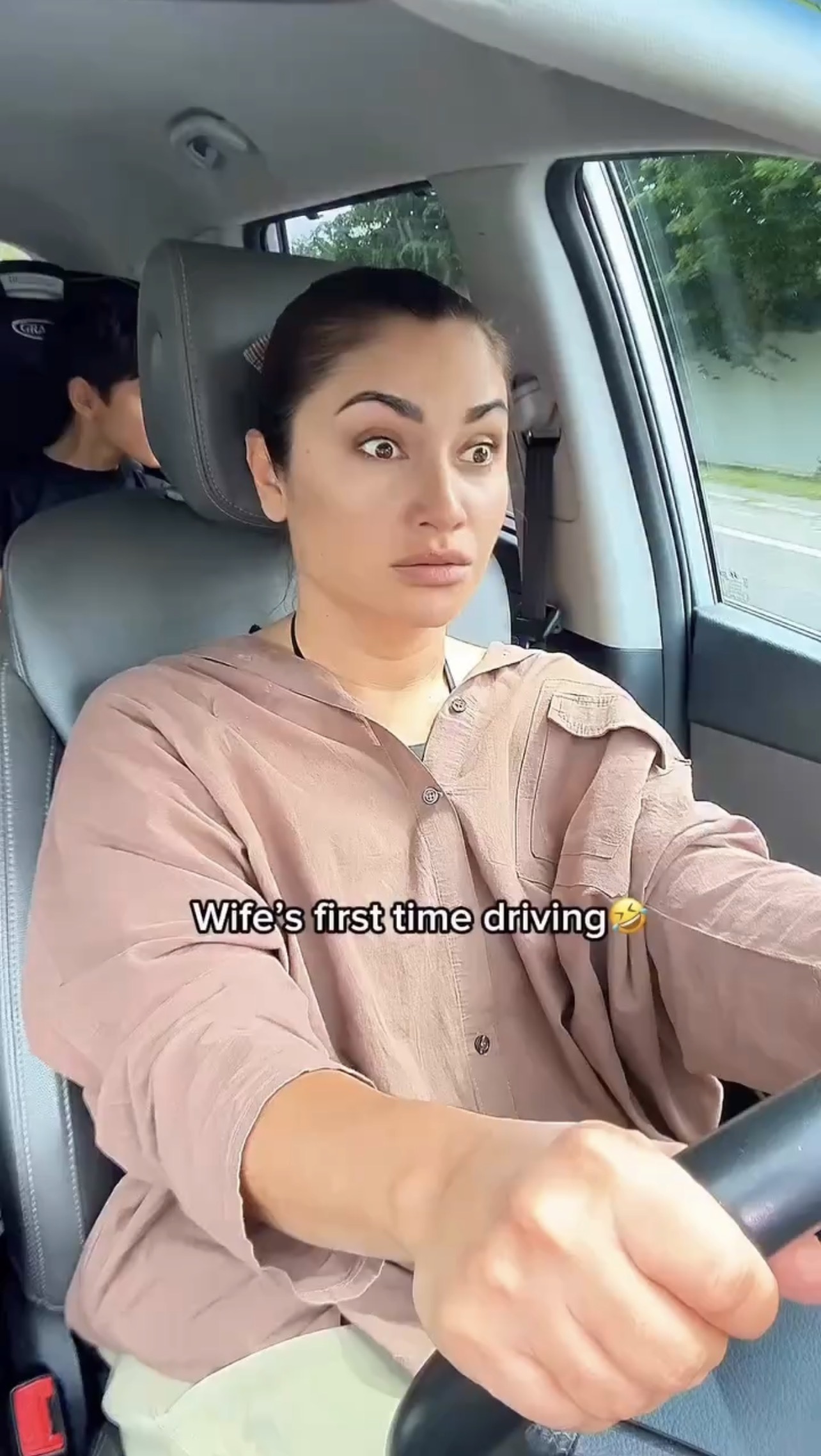 Wife first’s time driving